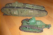 Zwei US-Tanks im Vergleich: MARK VIII Liberty und Renault FT (Nutzung durch US-Truppen)