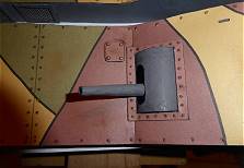 ... und Kasematten in Tarnbemalung mit neuen Nieten und grauen Kanonentrmen