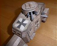 Drehbarer Turm mit MG 08 