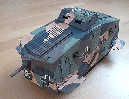 Geschafft: Auch der A7V ist (fast) fertig! Geschafft: Auch der A7V ist (fast) fertig!