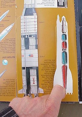 Die PROTON-Rakete im Vergleich zur SATURN V ... Die PROTON-Rakete im Vergleich zur SATURN V ...