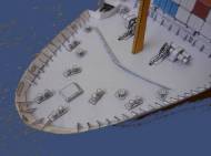 Viel Fummelei am Bug ...