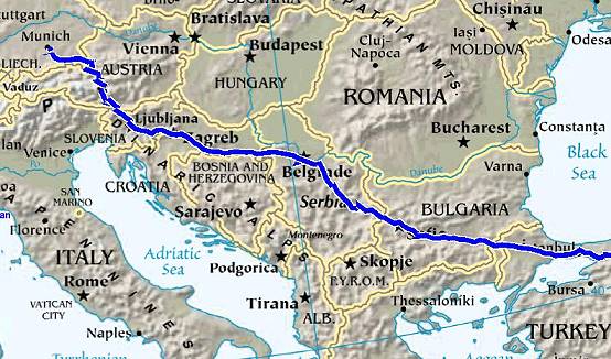 Anreise durch Slovenien, Kroatien, Serbien und Bulgarien ...