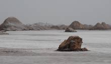 Boden mit Lehm-Salzgemisch ...