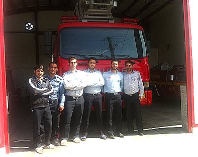 Besuch bei der Feuerwehr von Qom ...