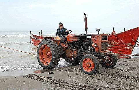 Fischen mit dem Traktor ...