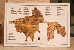 Mosaikkarte von Palstina ...