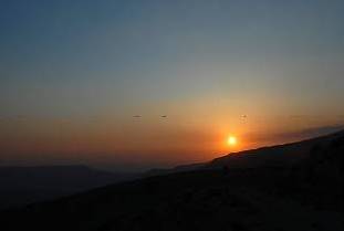 ... mit beeindruckenden Sonnenuntergngen ...