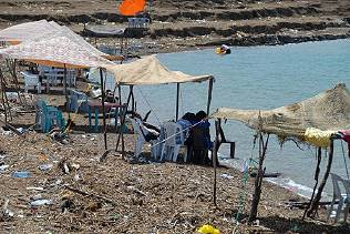 ... und einheimischer Badeplatz ...