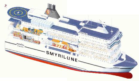 Die neue Norrna II: Mit 1482 Personen ber den Nordatlantik (Bild: Smyril Line)