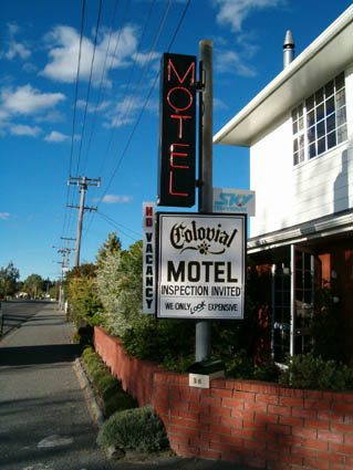 Am Motel in Twizel ...