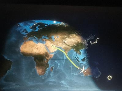 Fluginfo-Karte: Die Nacht kommt ...