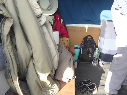 Fr Gemtlichkeit im "rollenden Livigroom" ist gesorgt ...