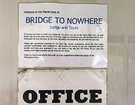 Auich hier fhrt man zur Brcke nach Nirgendwo ...