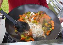 Arbeit am "Einflammenkocher" ...