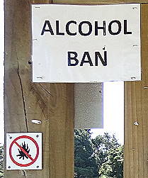 Nicht ohne Grund: Alkoholverbot