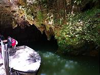 Glowworm Caves: Ende einer Bootstour ... Glowworm Caves: Ende einer Bootstour ...