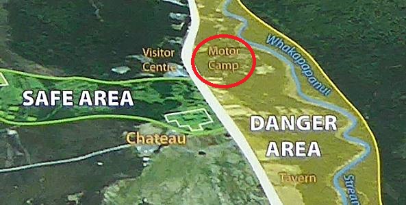 Camp im Gefahrenbereich ...