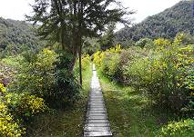 Entlang der Erdbeben-Bruchkante ...