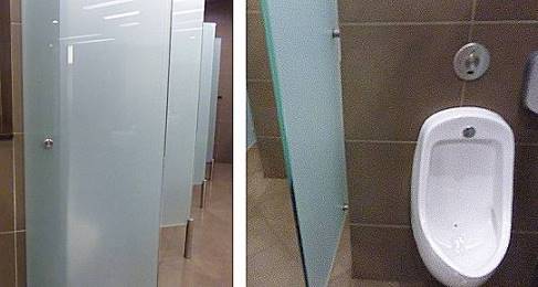 Selten solch diskrete Pissoirs gesehen ...