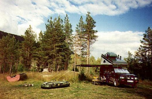 Lager- und Campingplatz am Tunnhovdfjorden  