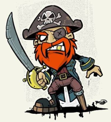 Die Piraten fahren hier gleich mit an Bord ...