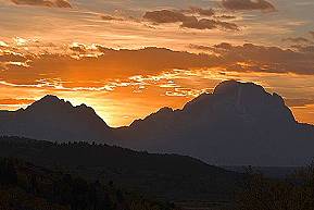 Abendliches Teton Panorama ...