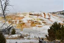 Sinterterrassen bei Mammoth Hot Springs