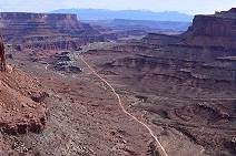 Blick auf den Shafer Trail