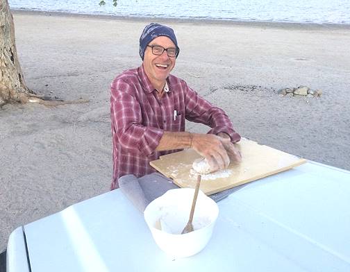 Etwas Teig kneten ...