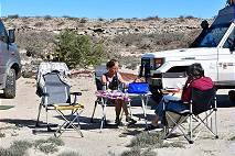 Plausch mit anderen Reisenden ...