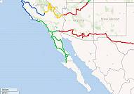 Reiseetappen: Von Kalifornien zur Baja California 