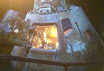 Apollokapsel, gebraucht ...