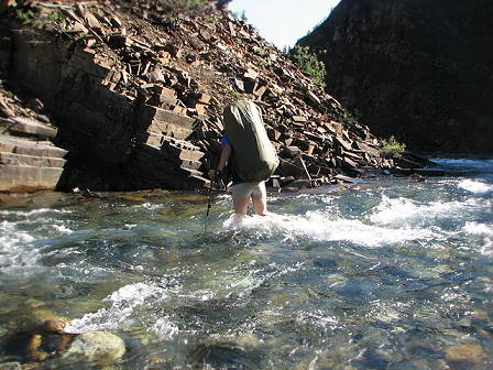 ... und erneut durchs Wasser ...