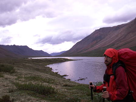 Vor uns der Gillespie Lake ...