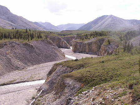 Bche flieen hier in Schluchten ...