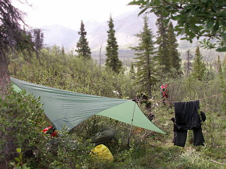 Wenigstens die Kleidungsstcke trocknen ...