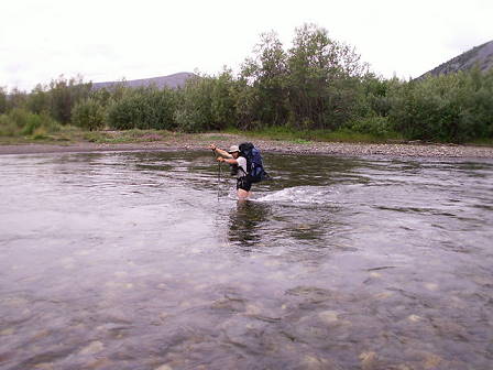 Ein letztes Mal durch den Fluss ...