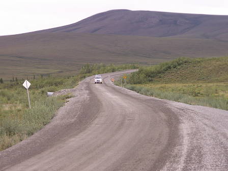 ... und dann stehen wir am "Highway" ...