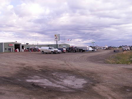 ... auf einem leeren Parkplatz ... :-((