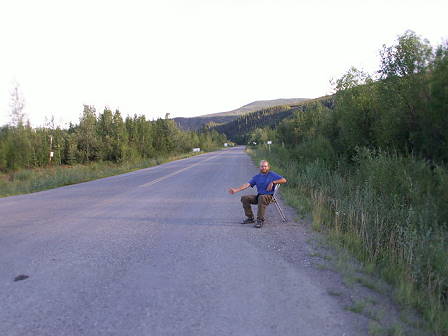 ... an der Kreuzung: Heute nicht gerade lebhafter Verkehr ..!
