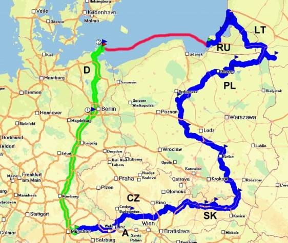 Nordost 2009 - durch 7 Lnder ...