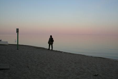 Abendstimmung am Haff ...