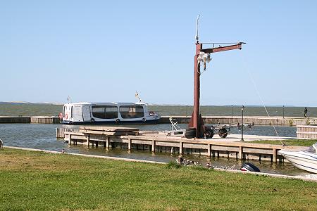 Von hier aus knnte man wieder zurck zur anderen Seite vom Haff ...