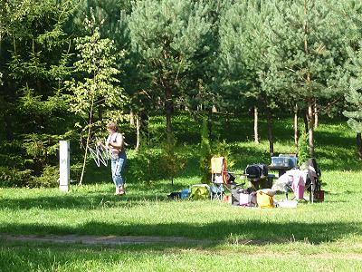 Warten auf das Taxi nach Kaunas ...