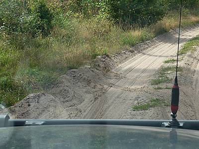 Spuren vom Ausweichmanver ...