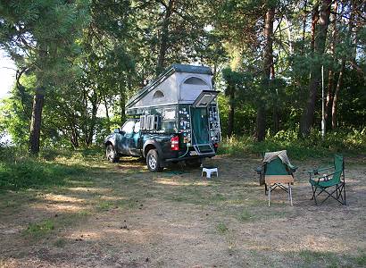 Schatten fr den Explorer und Aussicht fr uns ...