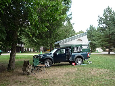 Fast allein auf einem riesigen Platz ...