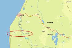 ... sdlich von Ventspils ...