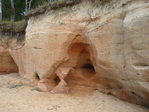 Touristenattraktion Sandsteinfelsen ...